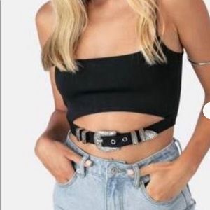 Adika Buckle crop top